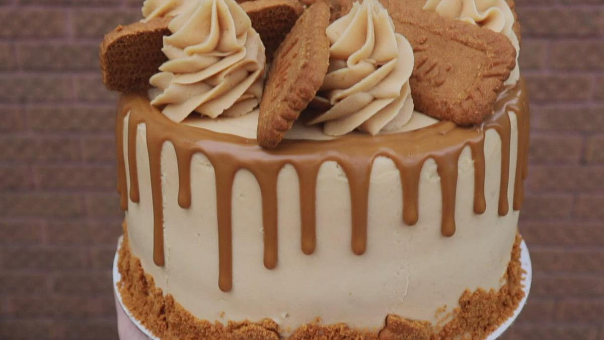 Vegan Biscoff Cookie Butter Cake
